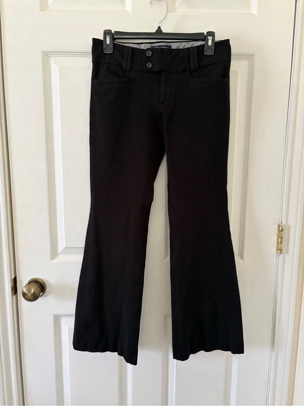 Banana Republic The Sloan Fit Black Flare Pants